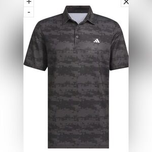 Adidas Men's HEAT RDY Black Striped Polo